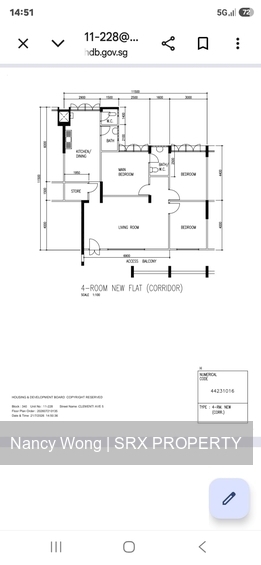 Blk 340 Clementi Avenue 5 (Clementi), HDB 4 Rooms #588205961